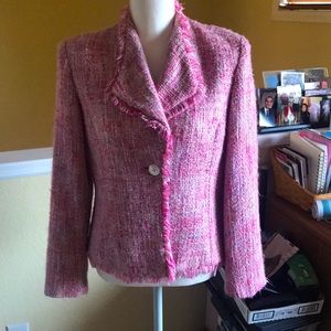 Carlucci pink channel look jacket